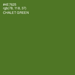 #4E7625 - Chalet Green Color Image