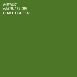 #4E7627 - Chalet Green Color Image