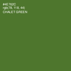 #4E762C - Chalet Green Color Image