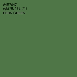 #4E7647 - Fern Green Color Image