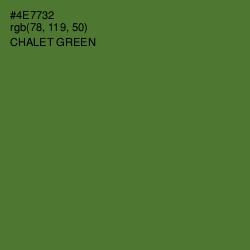 #4E7732 - Chalet Green Color Image