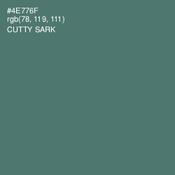 #4E776F - Cutty Sark Color Image