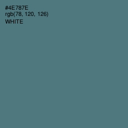#4E787E - Faded Jade Color Image