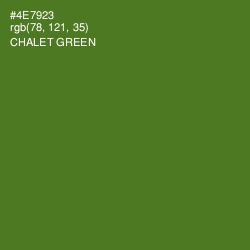 #4E7923 - Chalet Green Color Image