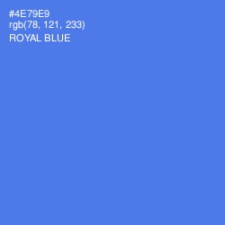 #4E79E9 - Royal Blue Color Image