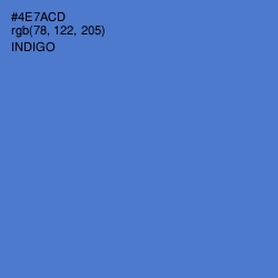 #4E7ACD - Indigo Color Image