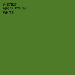 #4E7B27 - Chalet Green Color Image