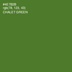 #4E7B2B - Chalet Green Color Image