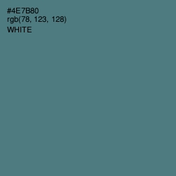 #4E7B80 - Bismark Color Image