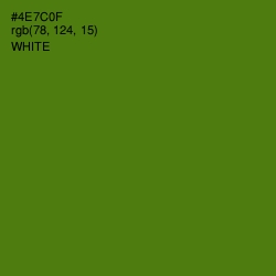 #4E7C0F - Green Leaf Color Image