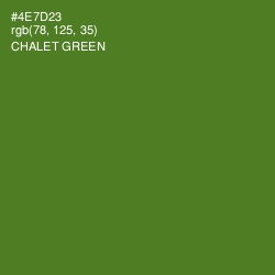 #4E7D23 - Chalet Green Color Image
