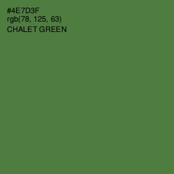 #4E7D3F - Chalet Green Color Image