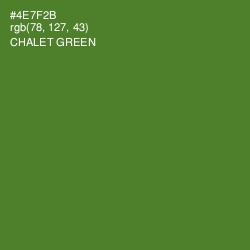 #4E7F2B - Chalet Green Color Image