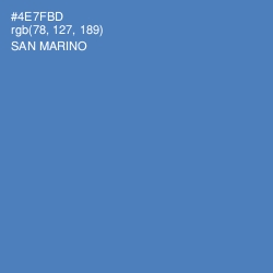 #4E7FBD - San Marino Color Image