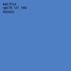 #4E7FC4 - Indigo Color Image