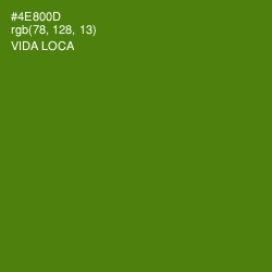 #4E800D - Vida Loca Color Image