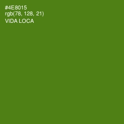 #4E8015 - Vida Loca Color Image