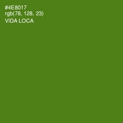 #4E8017 - Vida Loca Color Image