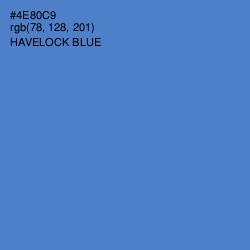 #4E80C9 - Havelock Blue Color Image