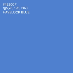 #4E80CF - Havelock Blue Color Image