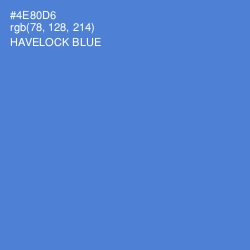 #4E80D6 - Havelock Blue Color Image