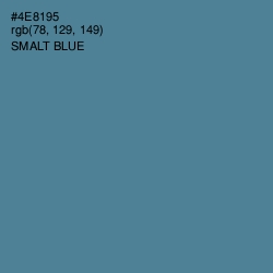 #4E8195 - Smalt Blue Color Image
