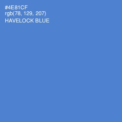 #4E81CF - Havelock Blue Color Image