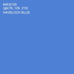 #4E81D5 - Havelock Blue Color Image