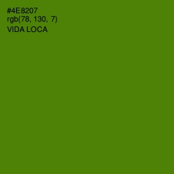 #4E8207 - Vida Loca Color Image