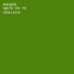 #4E820A - Vida Loca Color Image