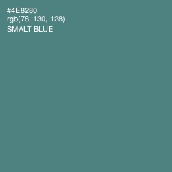 #4E8280 - Smalt Blue Color Image