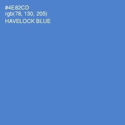 #4E82CD - Havelock Blue Color Image