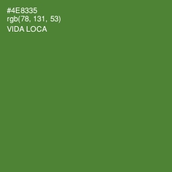 #4E8335 - Vida Loca Color Image