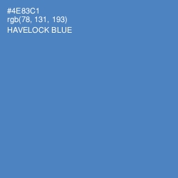 #4E83C1 - Havelock Blue Color Image