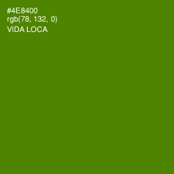 #4E8400 - Vida Loca Color Image