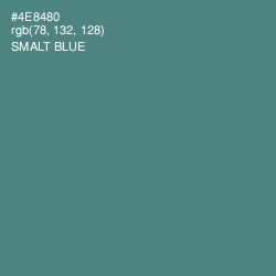 #4E8480 - Smalt Blue Color Image