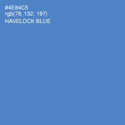 #4E84C5 - Havelock Blue Color Image