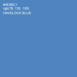 #4E85C1 - Havelock Blue Color Image