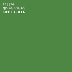 #4E8744 - Hippie Green Color Image