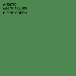 #4E8750 - Hippie Green Color Image