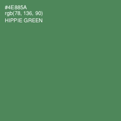 #4E885A - Hippie Green Color Image