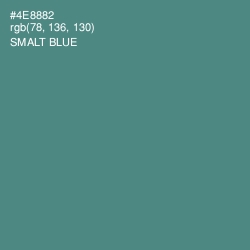 #4E8882 - Smalt Blue Color Image
