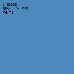 #4E89BE - Steel Blue Color Image