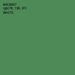 #4E8A57 - Hippie Green Color Image