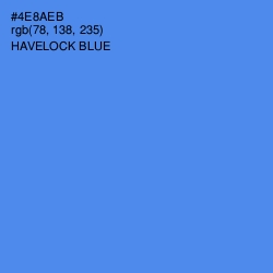 #4E8AEB - Havelock Blue Color Image