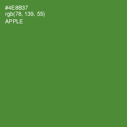 #4E8B37 - Apple Color Image