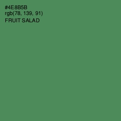 #4E8B5B - Fruit Salad Color Image