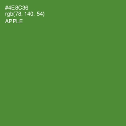 #4E8C36 - Apple Color Image