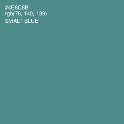 #4E8C8B - Smalt Blue Color Image