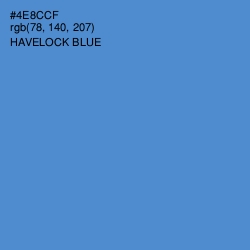 #4E8CCF - Havelock Blue Color Image